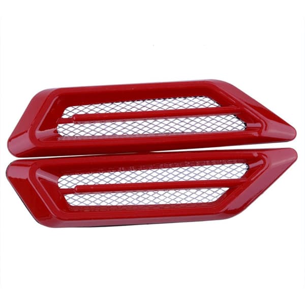 Bil Sideskærm Luftventil Hood Scoop SØLV Silver