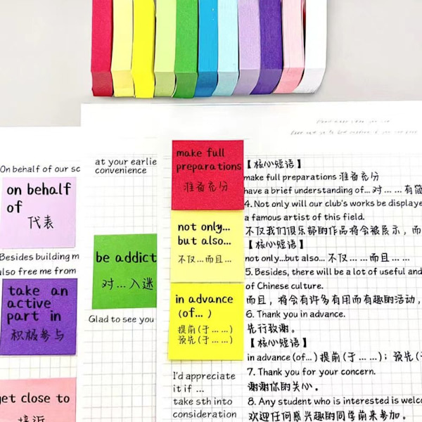 10 Böcker/ Set Sticky Notes Times Sticky LJUSBLÅ 6 6 Light Blue 6-6