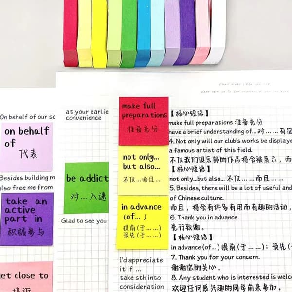 10 bøker/sett Sticky Notes Times Sticky LYS BLÅ 6 6 Light Blue 6-6