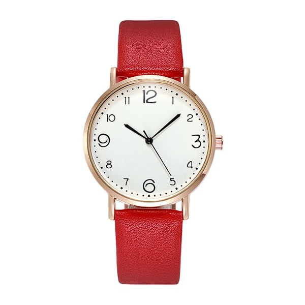 Kvindeur Quartz Armbåndsur RØDT Red