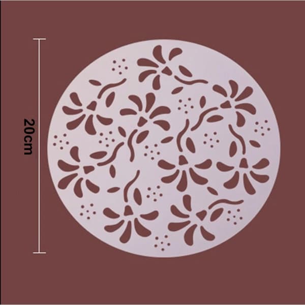 2 Packs Cake Stencils Flower Spray Mold 2Packs