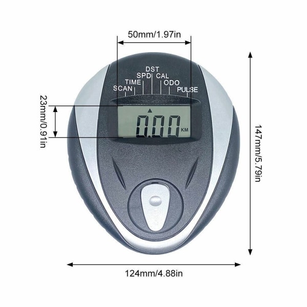 Dynamisk cykeltæller Monitor Speedometer Pulsmåler