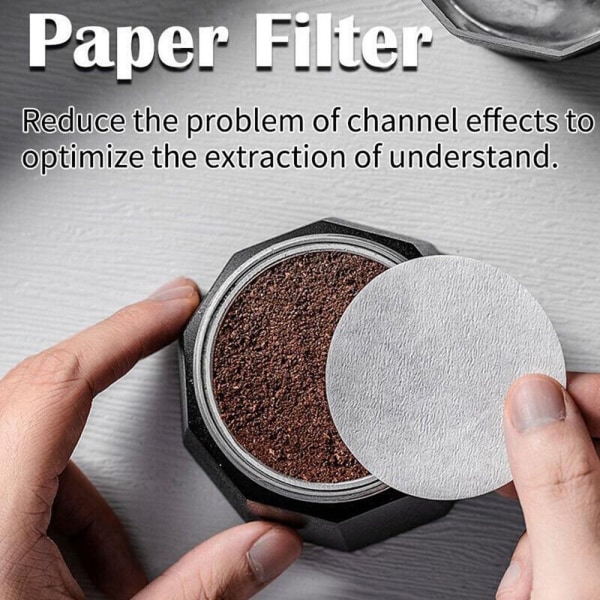 100 Stk Kaffefiltre Papir Kaffemaskine Filter 53MM 53mm