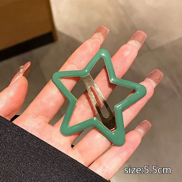 Star Hårklemmer Bangs Hårnål FARGE 8 FARGE 8 Color 8