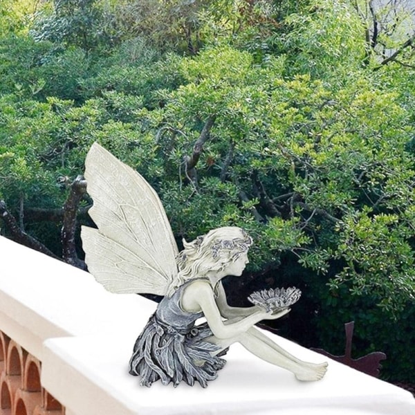 Hage Fairy Statue Skulpturer Figurer Dekorasjon