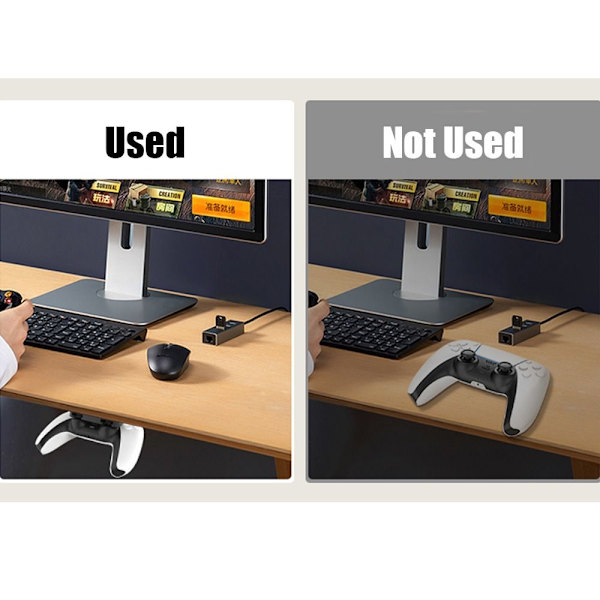 2st Gamepad Hållare Hängande fäste Förvaringskrok 2pcs