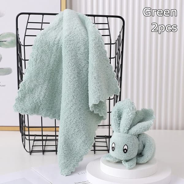 Rabbit-pyyhkeet, ananasruudukko, VIHREÄ Green