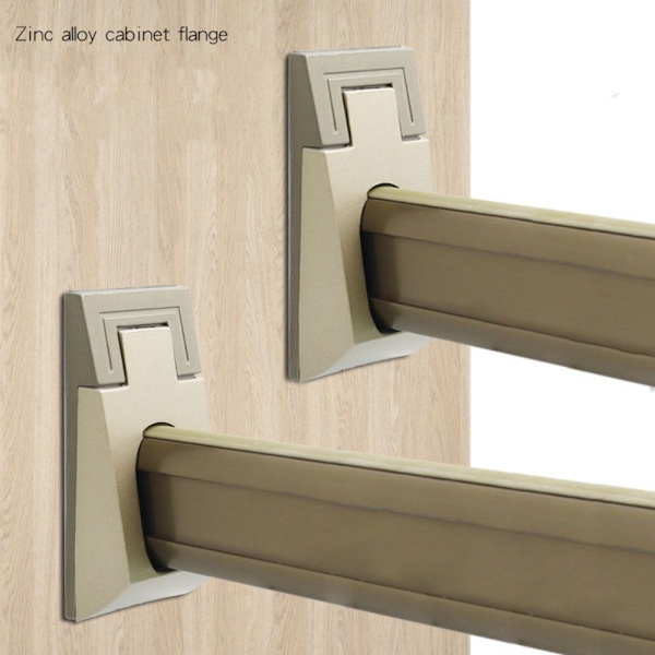 Legert flenssete hengende skinnestangholder 3 3 3