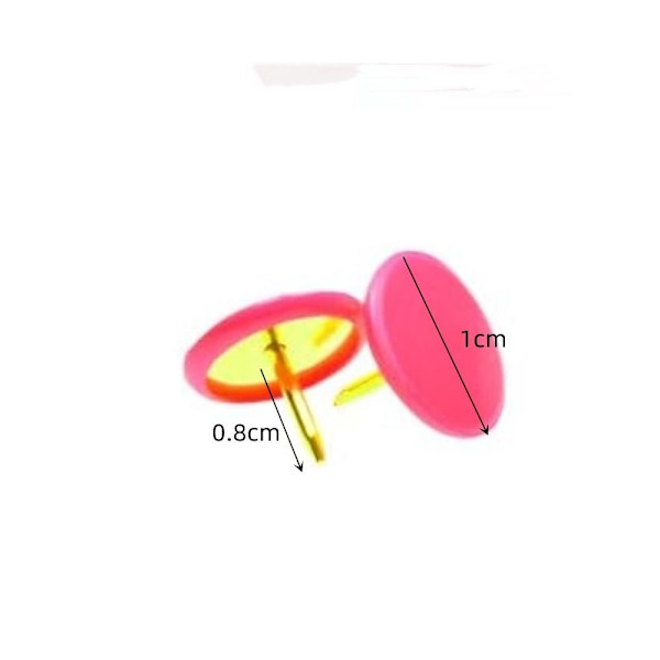 Tryckstift Tummen Tacks Rose Red