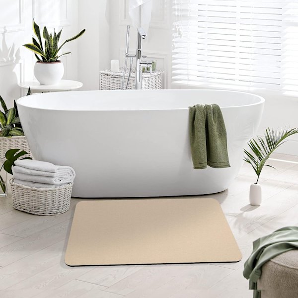 1 kpl Quick Dry Bath Mat Kumimatto Ohut kylpymatto Apricot 1 Pcs-1 Pcs