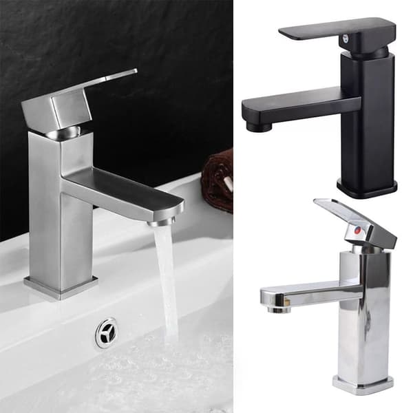 Badrumskranar Blandare Handfatskran SILVER Silver
