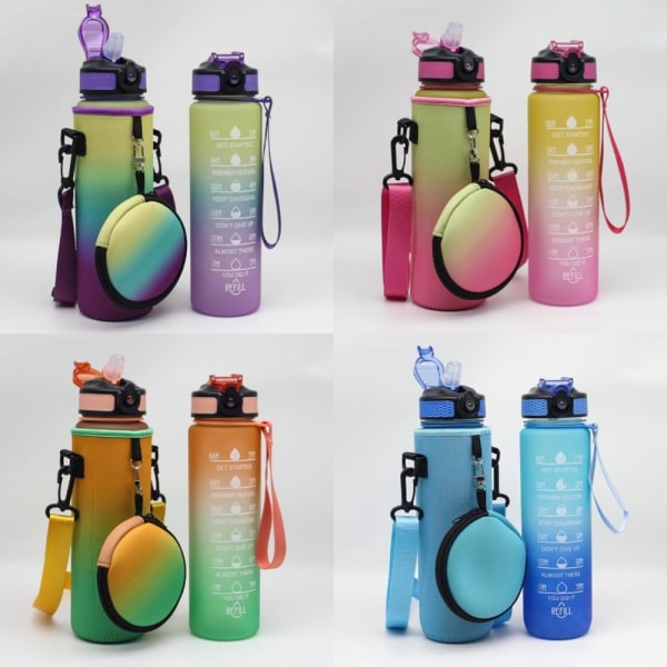 Vandflaske ærme opbevaringstaske GUL&LILLA yellow&purple