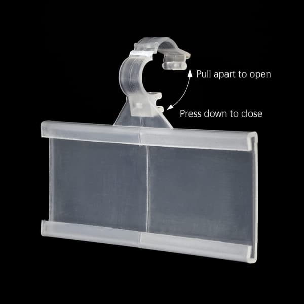 Plastetikettholdere Etikettholder Billettdisplayholder