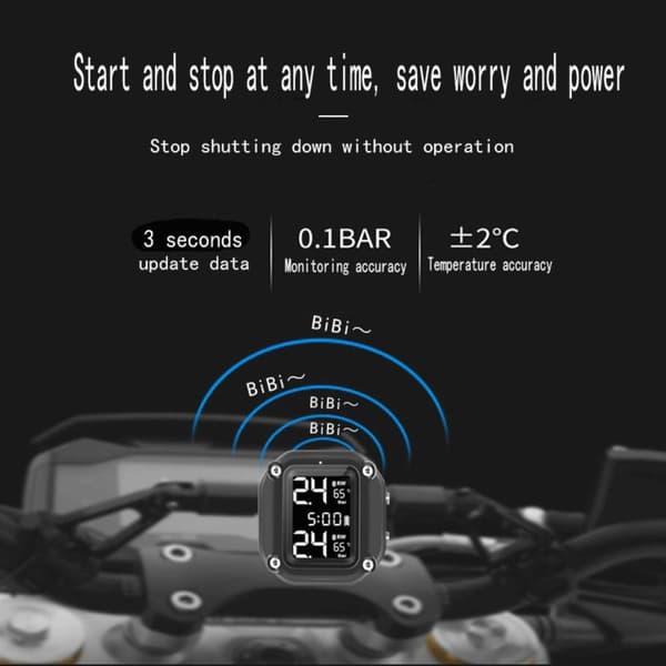 Motorcykel Tpms Däcktrycksövervakning 2 2