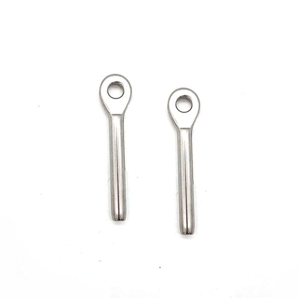 2 stk Marine Eye End Stud Kabelender Ring Terminal Connectors 2