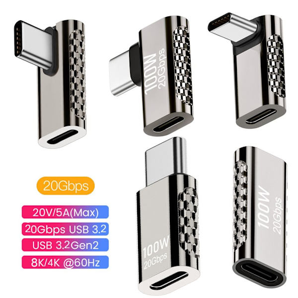 Omvandlare Typ C till USB C Adapter SIDE BEND SIDE BEND Side Bend