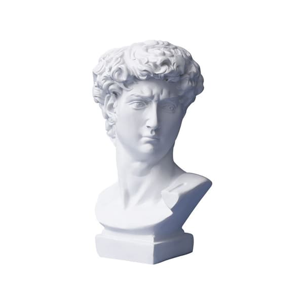David Head Bust Resin Staty Skulptur Dekor