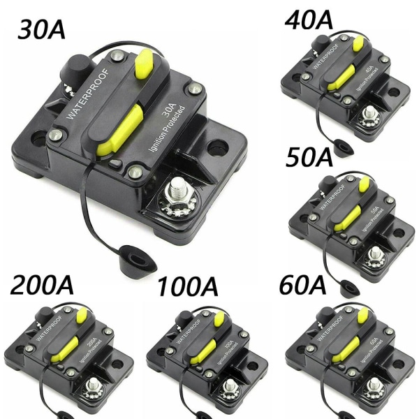Bilströmbrytare Säkring Återställning 30A 30A 30A
