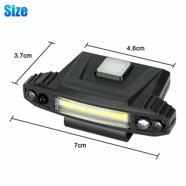 COB Induksjon Hat Clip Light Cap Led Clip-On hodelykt