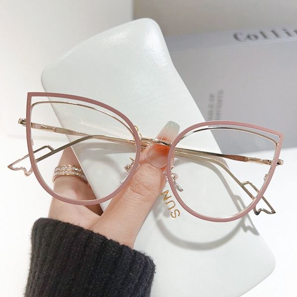 Anti-Blue Light Glasses Pyöreät silmälasit PINK Pink