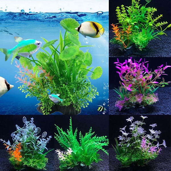2 ST Artificiellt vattenogräs Fisktanksgräs P523 P523 P523