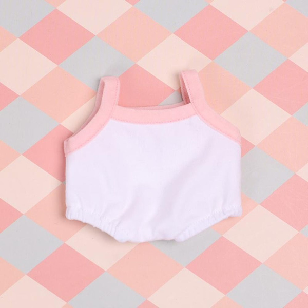 Doll Camisoles Nukkevaatteet VALKOINEN&PINK White&Pink