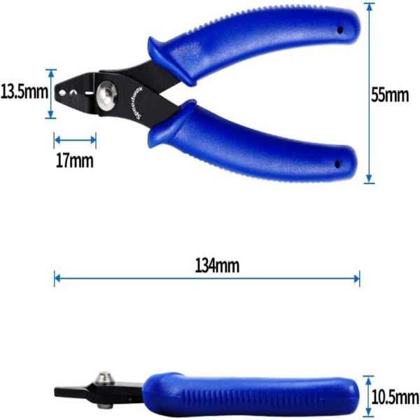 2 kpl 5 tuuman sininen helmipuristuspihdit Mini hienot pihdit