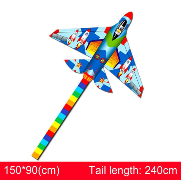 Plastic Fighter Kite Large Plane Drakar 9 9 9