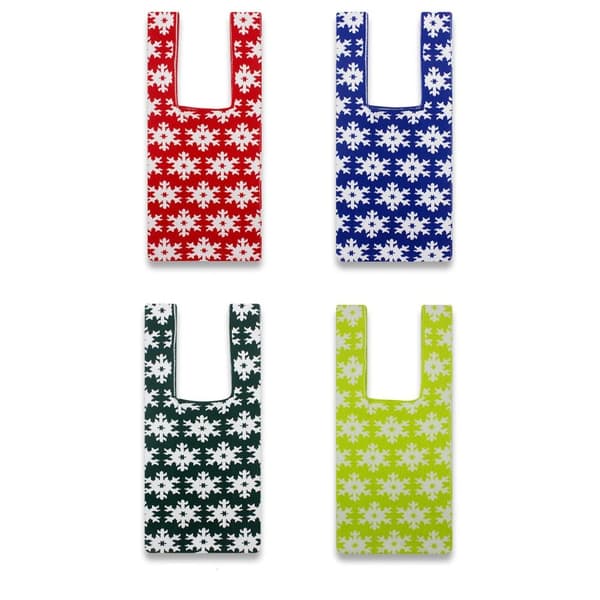 Stickad handväska Knot handledsväska BLÅ blue