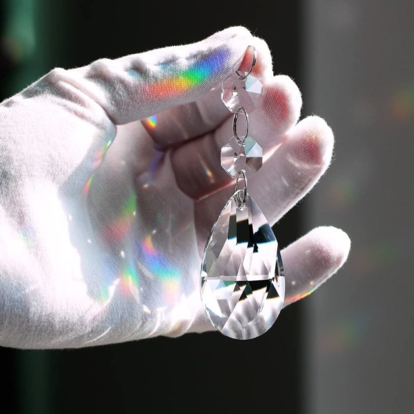 Lysekrone prismer vedhæng Klar krystal dråbeformet krystal