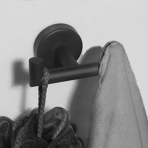 Håndklædekrog Håndklædeholder SORT black