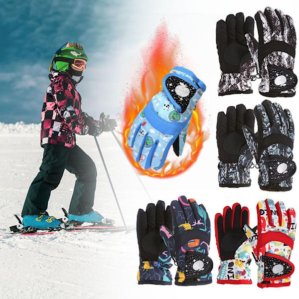Snow Ski hansker Snowboard hansker BARN FOR 4-7D D Kids for 4-7D