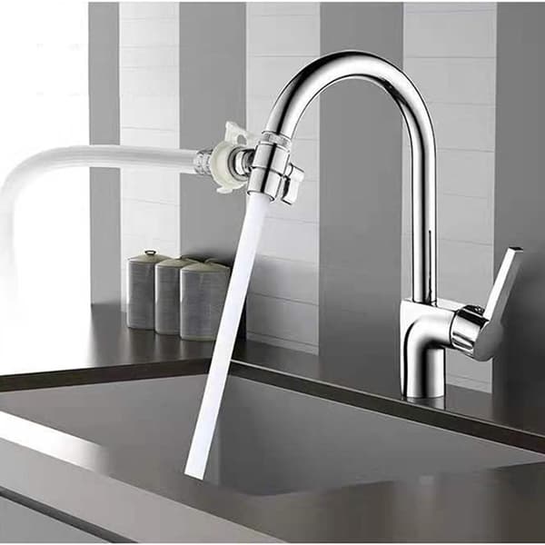 Kranadapter Kranventil Omkopplare Kranbrytare Silver