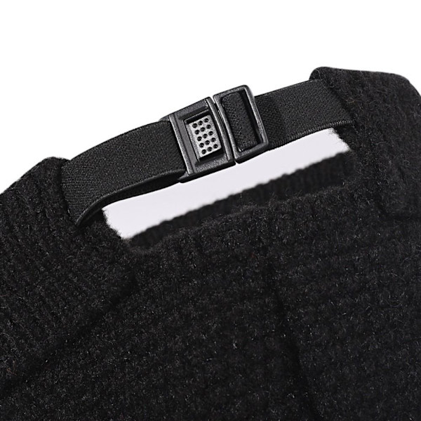 Krøllet strikhue Uldhue SORT black