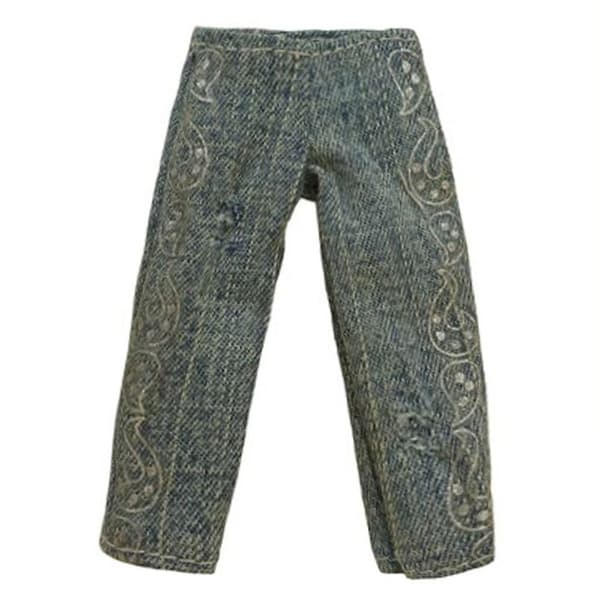 Blomstrede Jeans Læderbukser 2 2 2