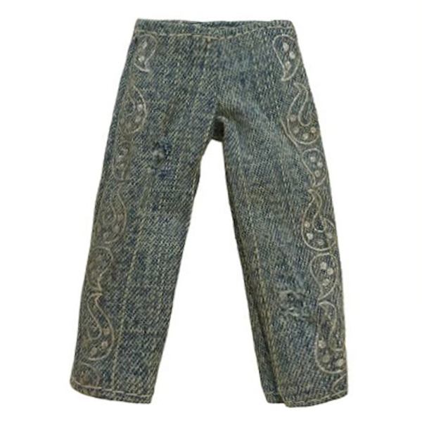 Floral Jeans Nahkahousut 2 2 2