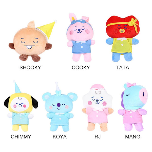 24CM BTS Plysch Doll Toy BT21 Fyllda dockor COOKY COOKY