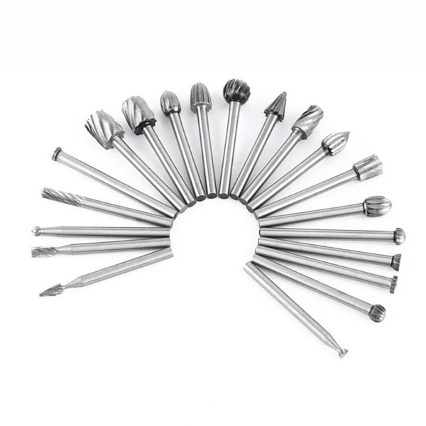 Borrbitssatser Roterande grader Verktyg SILVER 20ST silver 20pcs