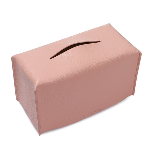 2stk Lær Kleenex Deksler ROSA pink