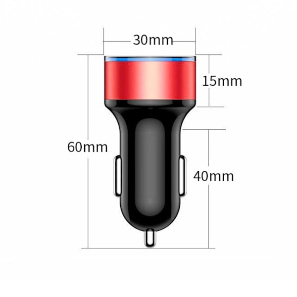 Biloplader opladningsadapter USB-adapter