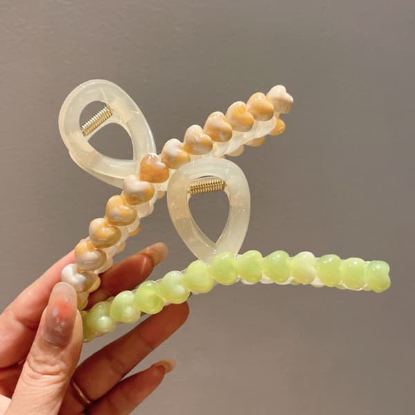 Hiusrapu Clip Ponytail Clip WHITE white