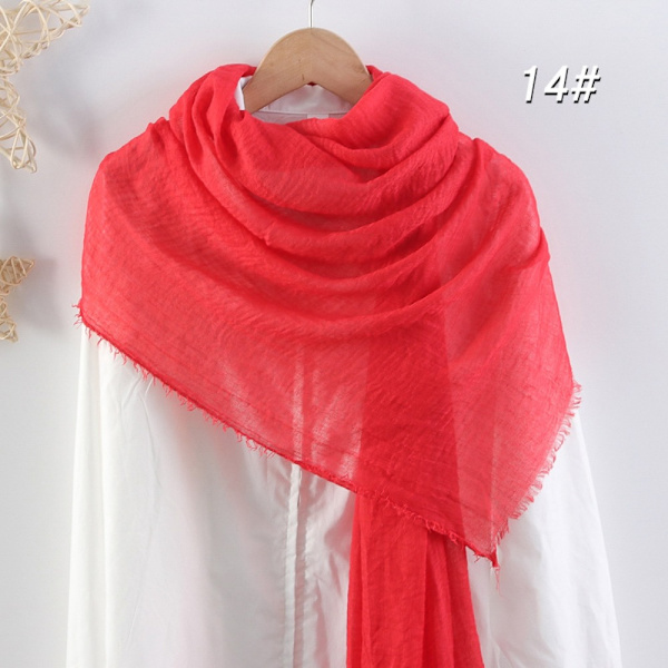 Crinkle tørklæde almindelig hijab RØD Red