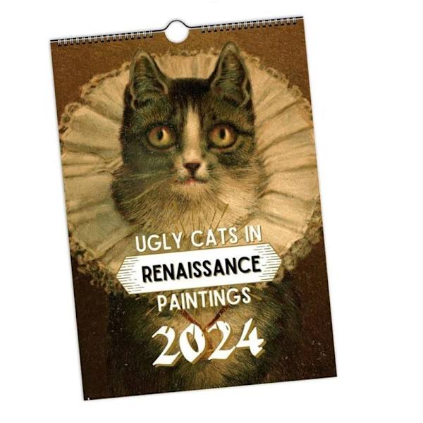 Kattväggkalender Rolig kattkalender A3 A3 A3
