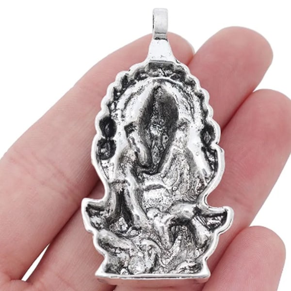 4 kpl Buddhan antiikkiriipus Elefantti Buddha-riipus Silver