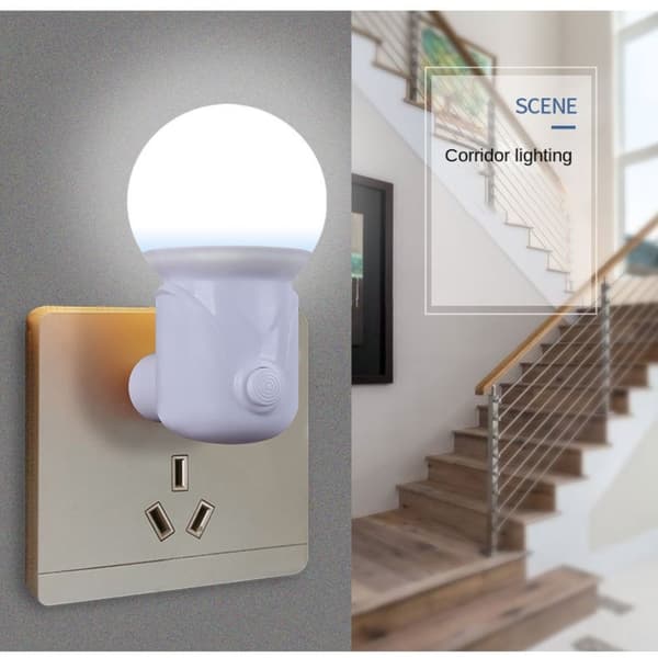 2stk Plug-in Nattlys Sovelys BLÅ EU-PLUGG EU-PLUGG blue EU Plug-EU Plug