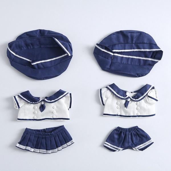 Dukkeklær Dukkekjoler LYSEBLÅ 15CMSJØRTSDRAKT SJØRTSDRAKT Light Blue 15cmSkirt Suits-Skirt Suits