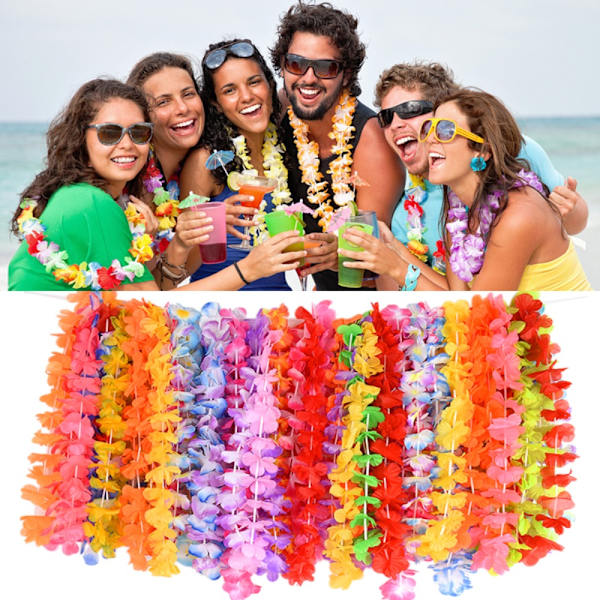 Hawaiian Leis Hula Flowers Halskæde 1 1 1