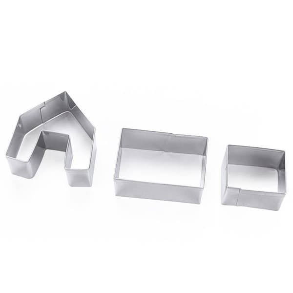 9 Styck Julkaka Cutter Kex Cutter Form Set Cookie Silver