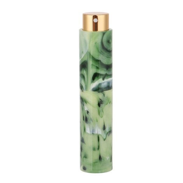 10ML parfymsprayflaska Påfyllningsbar flaska GRÖN-GULD CAP