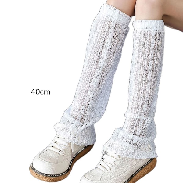 Spetsstrumpor Mesh VIT 2 2 White 2-2